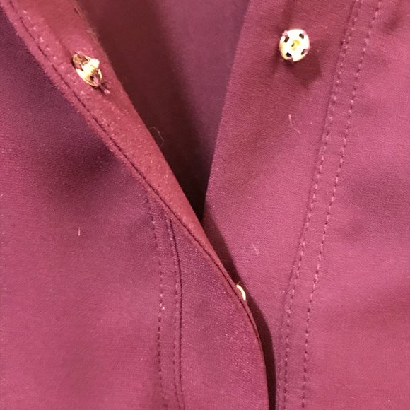 Nine West Women's Buttoned Down Blouse( 2 Pockets) - Picture 2 of 4